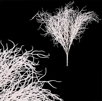 Autronic Drátovec - umělá větev, barva bílá, sada 12 ks