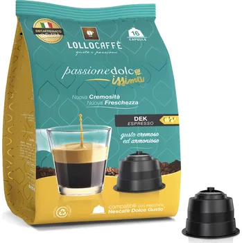 Lollo caffé DECA bezkofeinové espresso do Dolce Gusto 16ks kapslí