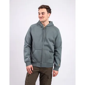 Pánská mikina Carhartt WIP Hooded Chase Jacket Velvet Green/Gold S