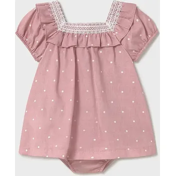 Dětská móda Kojenecké šaty Mayoral 1919.4G.Baby.PPYA růžová 30X, vel. 98