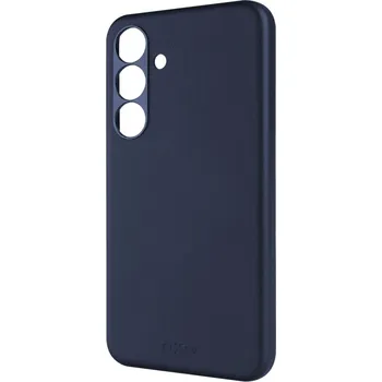 Pouzdro na mobilní telefon Kožený zadní kryt FIXED MagLeather s podporou MagSafe pro Samsung Galaxy S25+, modrý