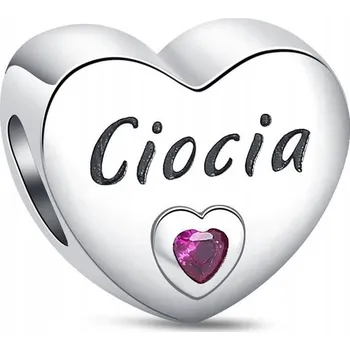 Přívěsek Přívěsek STŘÍBRO 925 Charms Korálek Teta