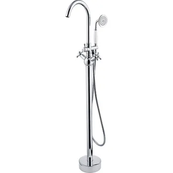 Vodovodní baterie Besco Retro I vanová stojanová baterie, chrom, BW-RI-CHH