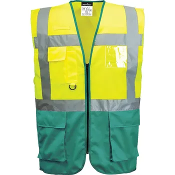 Pánská vesta PORTWEST Reflexní vesta Warsaw Executive Velikost: 2XL, Barva: žlutá-zelená