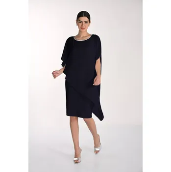Dámské šaty FRANK LYMAN dámské šaty tmavě modré společenské