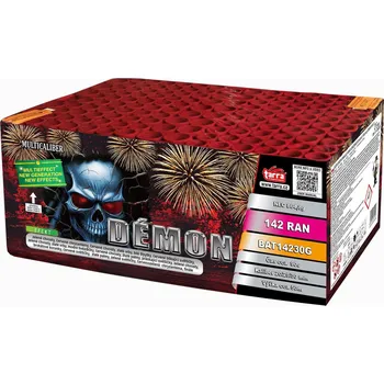 Zábavní pyrotechnika BATERIE VÝMETNIC DÉMON 142 RAN 2/1 - multikalibr