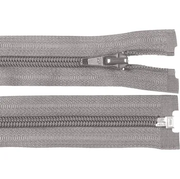 Zip Spirálový zip No 5 délka 85 cm bundový POL, malé, 528 šedá perlová