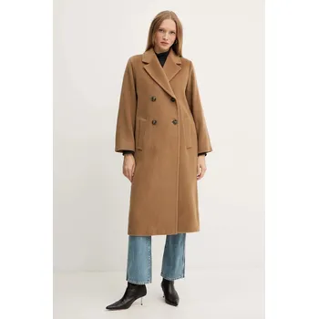 Kabát s příměsí vlny Weekend Max Mara ZUFOLO 2525016092600 zelená 19X, vel. 36