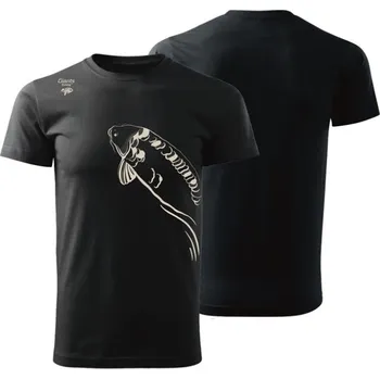 Tričko Giants Fishing Černé Plavající Kapr Velikost XL