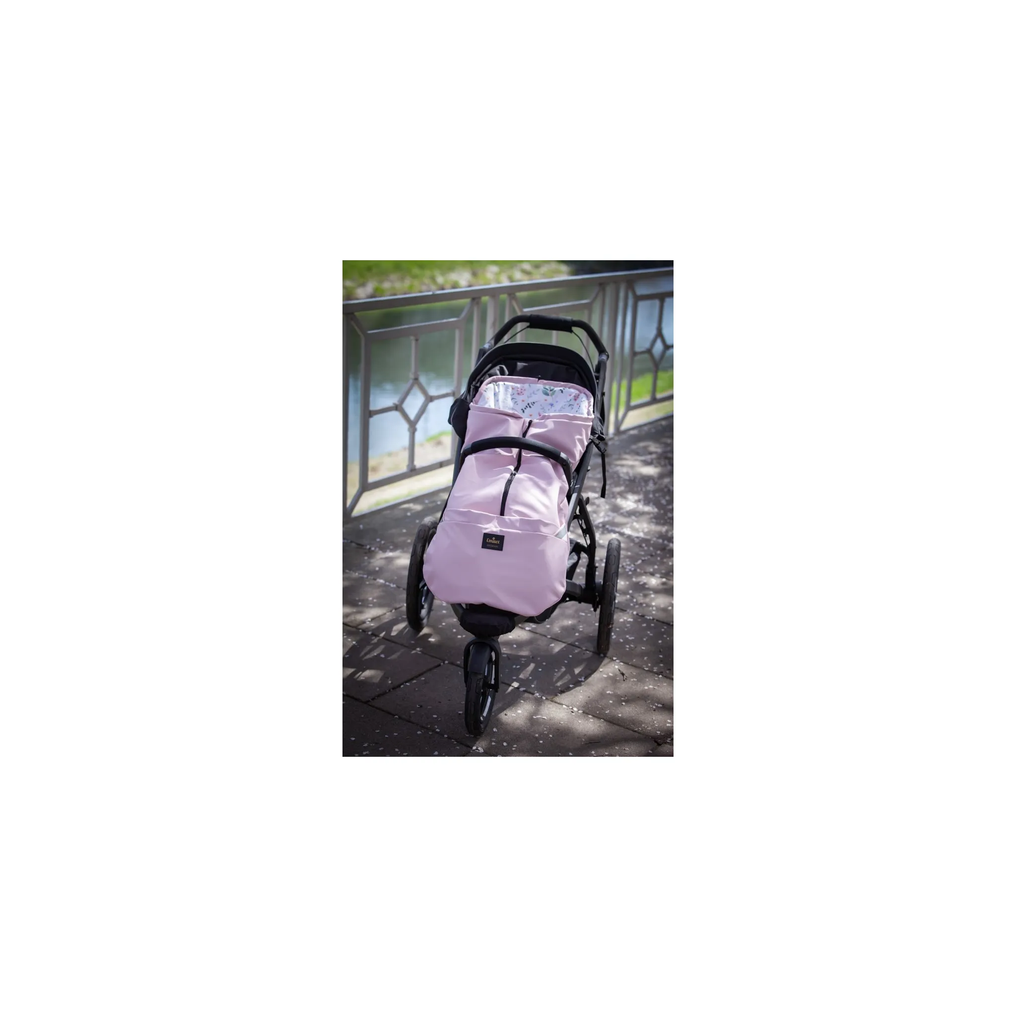 Fotografie 6 - Fusak EMITEX Cocoon Softshell 2v1 Pink/Forest Blossom