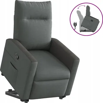 Obývací pokoj Rozkládací křeslo VidaXL šedé