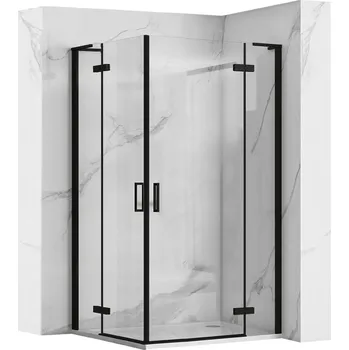 Rea, Sprchová kabina REA Hugo Double Black 100x100, KPL-K6602