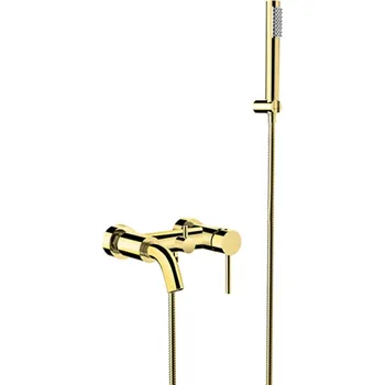 Besco Illusion vanová baterie se sprchou, gold, BW-IS-ZL