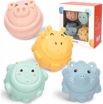 Hračka pro nejmenší Zabawki do kąpieli bez pleśni dla niemowląt a malé děti, měkké OOTSR