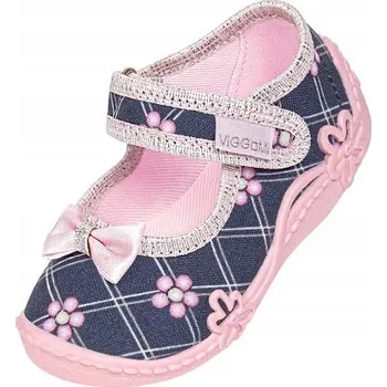 Chlapecká obuv VIGGAMI PAPUČE DĚTSKÉ INKA DRUK 30 vel. 22, KOŽENÁ STÉLKA, PRODYŠNÁ PODRÁŽKA