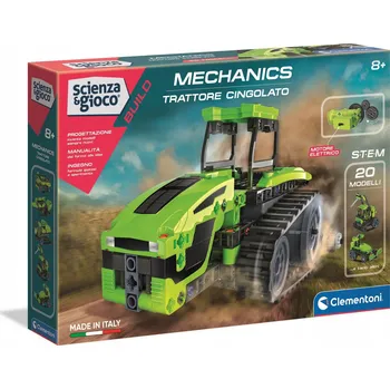 autíčko Clementoni Mechanická pásová traktor 50689