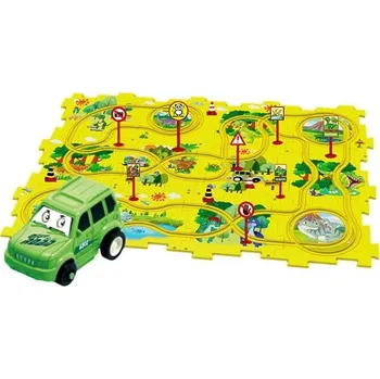 Puzzle Puzzle s kolejovou dráhou dinosauři 15 ks