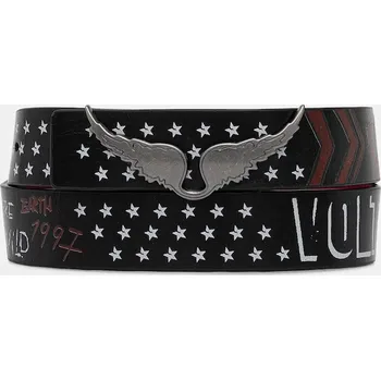 Opasek Kožený pásek ZADIG&VOLTAIRE LWBT01345 černá 99X, vel. 80