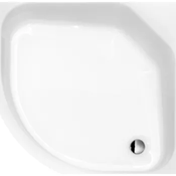 Besco Diper II čtvrtkruhová vysoká sprchová vanička Rozměr vaničky: 80x80cm, BAD-80-II