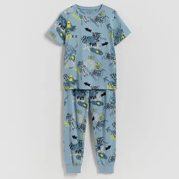 Dětská móda Reserved - Bavlněná pyžamo - světle modrá - 992HV-50X - 992HV-50X-U15