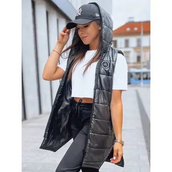 Dámská vesta Dámská prošívaná vesta ASTIA černá Dstreet DStreet šedá 3191410