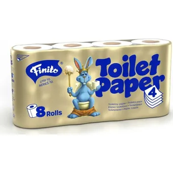 Toaletní papír Finito 4 vrstvý toaletní papír 8 rolí