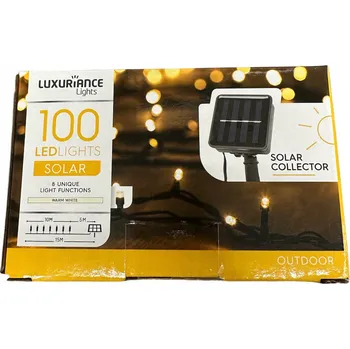 Vánoce Vánoční osvětlení na stromeček LUXURIANCE venkovní 15 m 51 - 100 LED solární