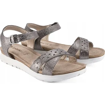 Dámské sandále INBLU TU-38 PRODYŠNÉ DÁMSKÉ SANDÁLY grafitové 39 Grafitová