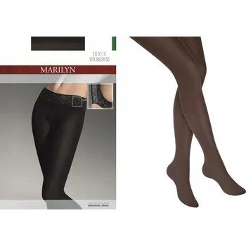 Dámské spodní prádlo Punčocháče Erotické kalhotky Vita Bassa 50 Marilyn 5-XL BRONZO