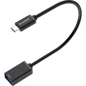 Datový kabel Wozinsky WOTGY1S / OTG Adaptér USB-C 3.0 / USB-A 3.0 / 12,5cm / černý