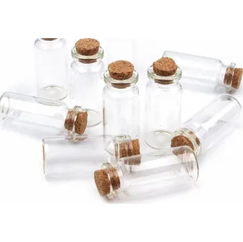 Organizér oblečení Skleněná lahvička s korkem 20x40 mm 4 ks
