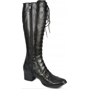 Dámské kozačky Elitabut dámské kozačky ke kolenům na blokovém podpatku, velikost 39