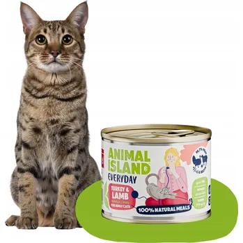 Krmivo pro kočku Mokré krmivo pro kočky Animal Island krůta s jehněčím masem bez obilovin 200 g