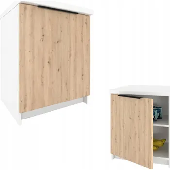 Kuchyňská skříňka Kuchyňská skříňka spodní KIRA bílá/dub Artisan 40 cm s deskou S Tlumením Dovírání