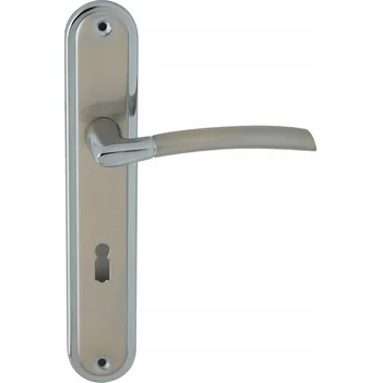 Dveřní kování Interiérová klika Domino Dlouhá, štítek s otvorem pro klíč