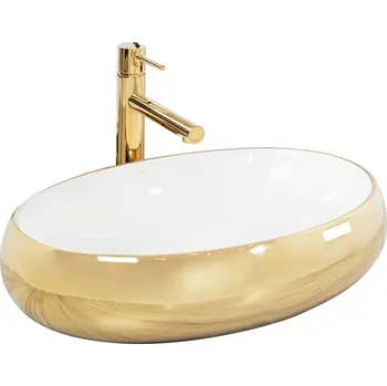 Rea Melania White Gold 60 umyvadlo na desku, lesk, REA-U1050