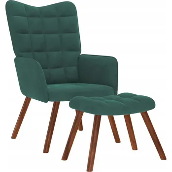 Obývací pokoj Křeslo tradičního stylu VidaXL zelené