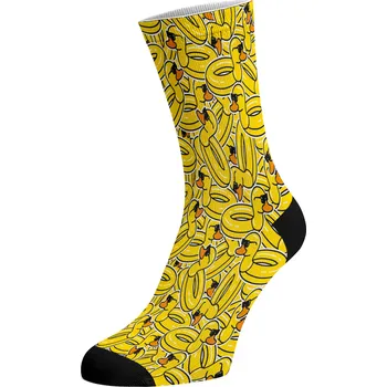 Dámské ponožky Walkee barevné ponožky - Duck Paradise Barva: Žlutá, Velikost: 37-41