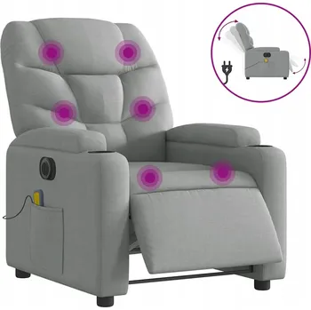 Obývací pokoj Houpací křeslo VidaXL šedé