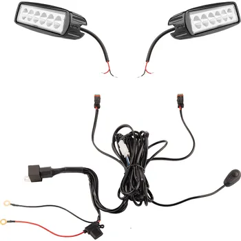 Pracovní světlo TruckLED Dvě pracovní lampy 6xLED 1680 LM 18W + připojení 0,3m