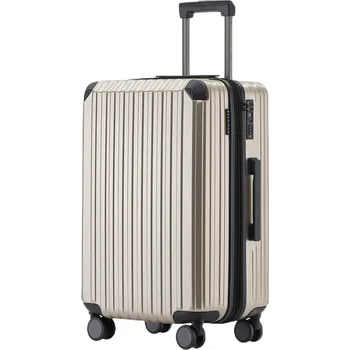 Velký rodinný cestovní kufr s TSA zámkem MUNICASE LUCID Barva: Šampaňská