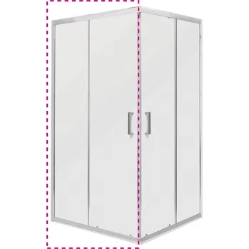 Kerra Malibu SQ čtvercový/obdélníkový sprchový kout, volba rozměru Rozměr sprch.dveří: 100cm, MAL_100