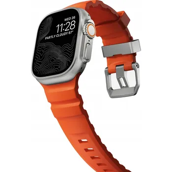 Řemínek na hodinky Řemínek Nomad pro Apple Watch 23mm oranžový