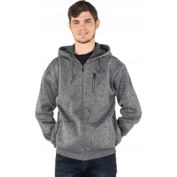Pánská mikina Teplá Tepláková Mikina na Zip 0223-01 vel. 3XL