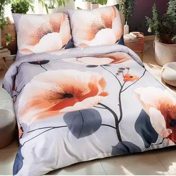 Povlečení Povlečení bavlněný satén 12409/140x200 + 1 povlak na polštář 70x80 SATYNLOVE PREMIUM