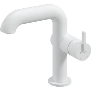 Vodovodní baterie Deante Silia umyvadlová baterie s obdélníkovým výtokem, bílá, BQS_A24M