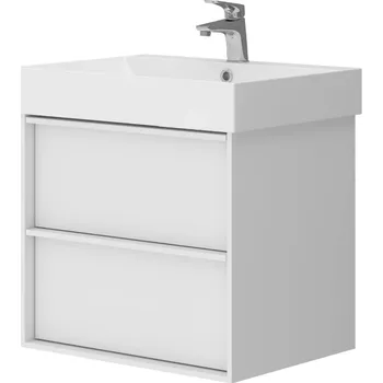 Koupelnový nábytek Lavedo Quadra White 60 koupelnová skříňka s umyvadlem, mat, QDWH60M