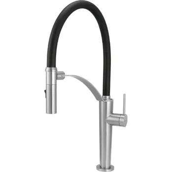 Vodovodní baterie Deante Corda dřezová baterie, nikl, BRC_F72M