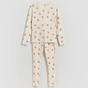 Reserved - Dvoudílné pyžamo - krémová - 095IF-01X - 095IF-01X-U98