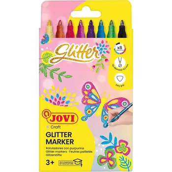 JOVI 8-barevné SE TŘPYTKAMI POPISOVAČE